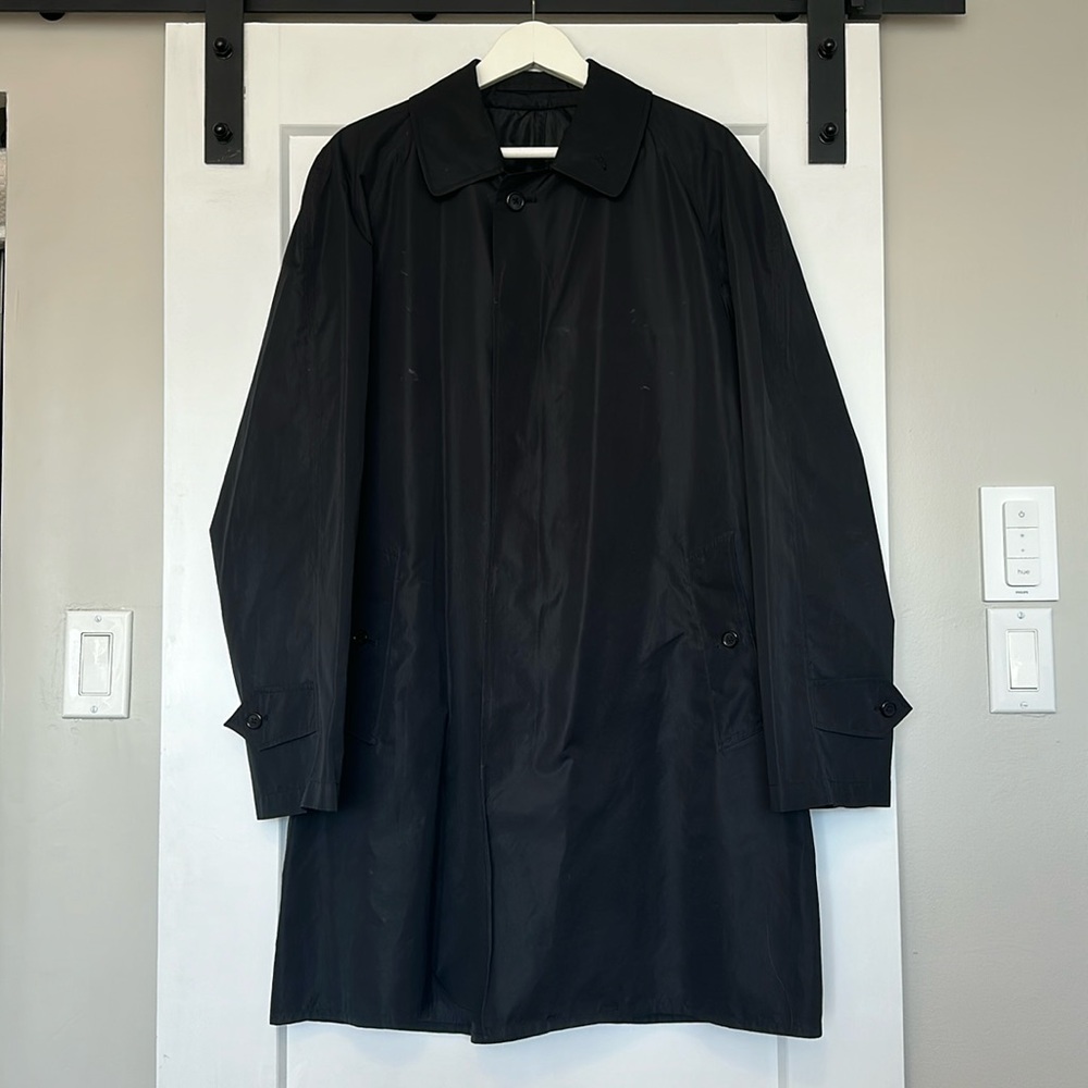 Burberry authentic - black trench/rain coat